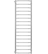 Полотенцесушитель водяной Deffi Трапеция П16 500х1700 боковое левое подключение хром C.TR.170.50.16.C.B
