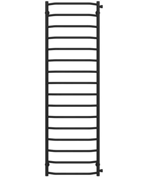 Полотенцесушитель водяной Deffi Трапеция П16 500х1700 боковое правое подключение черный C.TR.170.50.16.B.C