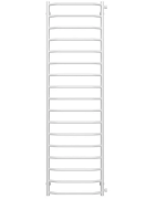 Полотенцесушитель водяной Deffi Трапеция П17 500х1800 боковое правое подключение белый C.TR.180.50.17.W.C
