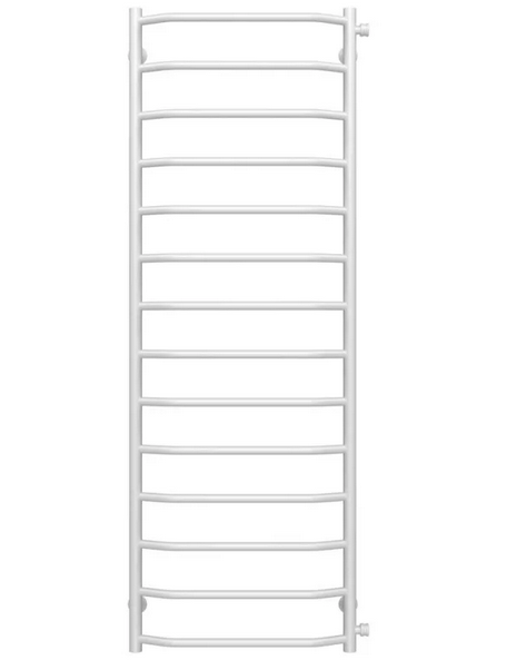 Полотенцесушитель водяной Deffi Трапеция П14 500х1500 боковое правое подключение белый C.TR.150.50.14.W.C