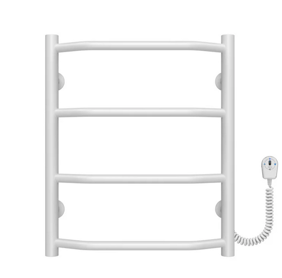 Електрична сушарка для рушників Deffi Трапеція П4 400х500 праве підключення білий C.TR.50.40.4.E.W.R.5