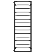 Полотенцесушитель водяной Deffi Трапеция П15 500х1600 боковое левое подключение черный C.TR.160.50.15.B.B