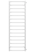 Полотенцесушитель водяной Deffi Трапеция П15 500х1600 боковое правое подключение белый C.TR.160.50.15.W.C