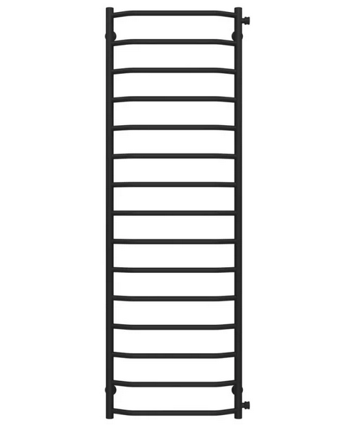 Полотенцесушитель водяной Deffi Трапеция П15 500х1600 боковое правое подключение черный C.TR.160.50.15.B.C