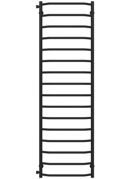 Полотенцесушитель водяной Deffi Трапеция П16 500х1700 боковое левое подключение черный C.TR.170.50.16.B.B