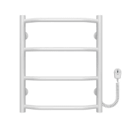 Електрична сушарка для рушників Deffi Трапеція П4 400х500 праве підключення білий C.TR.50.40.4.E.W.R.5