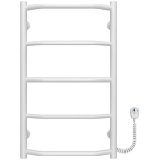 Электрический полотенцесушитель Deffi Трапеция П5 400х700 правое подключение белый C.TR.70.40.5.E.W.R.5