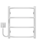 Электрический полотенцесушитель Deffi Трапеция П4 400х500 левое подключение WD03 белый C.TR.50.40.4.E.W.L.3