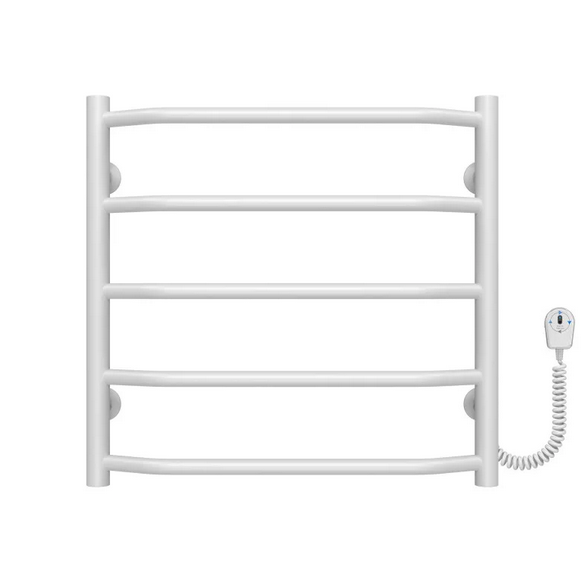 Електрична сушарка для рушників Deffi Трапеція П5 500х500 правильне підключення білий C.TR.50.50.5.E.W.R.5