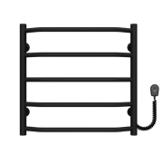 Электрический полотенцесушитель Deffi Трапеция П5 500х500 правое подключение черный C.TR.50.50.5.E.B.R.5