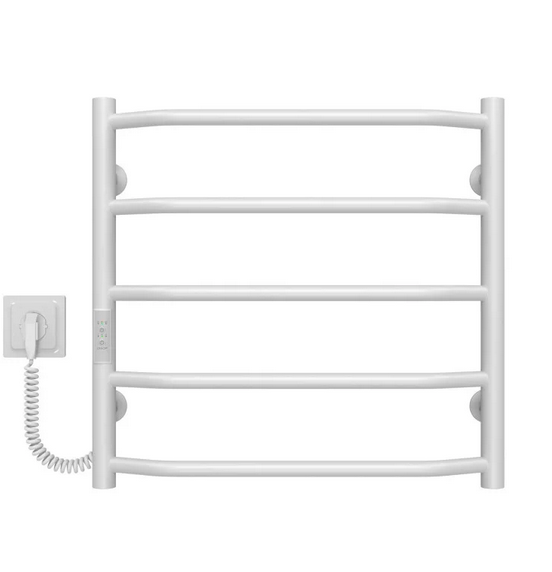 Електрична сушарка для рушників Deffi Трапеція П5 500х500 ліве підключення WD03 білий C.TR.50.50.5.E.W.L.3