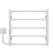 Електрична сушарка для рушників Deffi Трапеція П5 500х500 ліве підключення WD03 білий C.TR.50.50.5.E.W.L.3