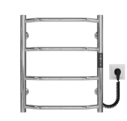 Електрична сушарка для рушників Deffi Трапеція П4 400х500 правильне підключення JD03 хром C.TR.50.40.4.E.C.R.1