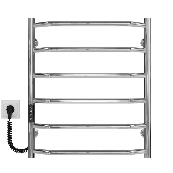 Электрический полотенцесушитель Deffi Трапеция П6 500х600 левое подключение JD03 хром C.TR.60.50.6.E.C.L.1