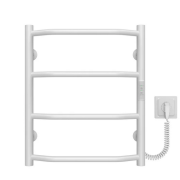 Электрический полотенцесушитель Deffi Трапеция П4 400х500 правое подключение WD03 белый C.TR.50.40.4.E.W.R.3