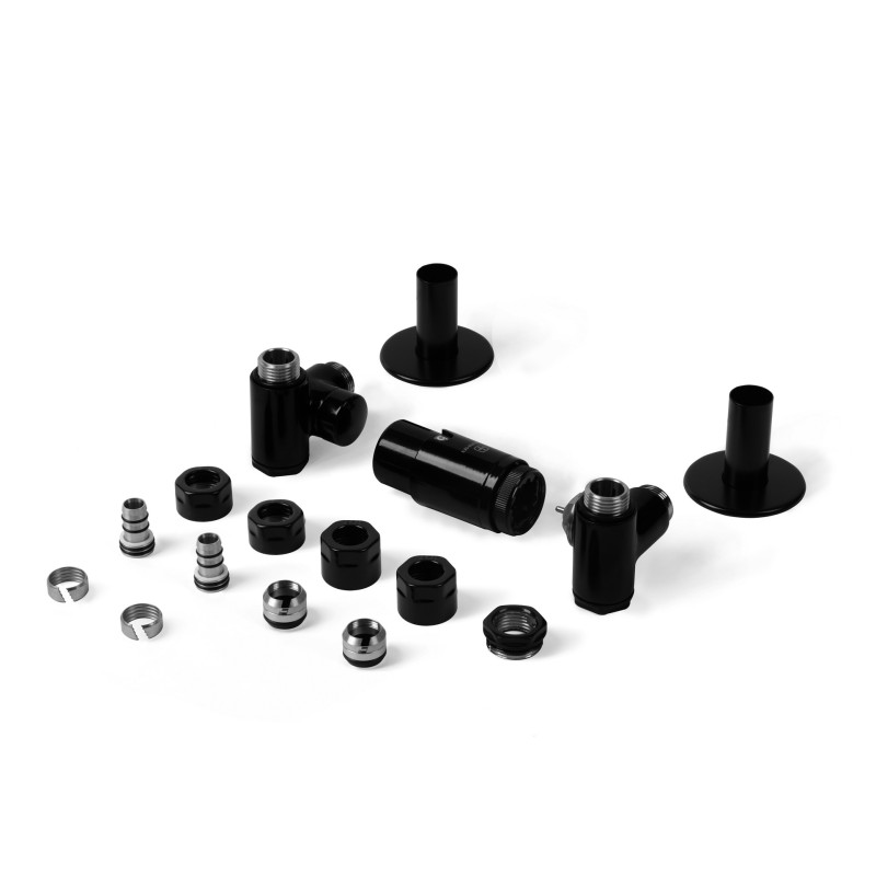 Комплект Теrma Integra All in One термостатичний триосьовий правий чорний глянецьTGETINTEPK9P5