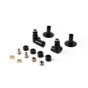 Комплект Теrma Vision All in One регулирующий трехосевой левый черный мат TGERVISILK9M5