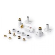 Комплект Теrma Vision All in One термостатический трехосевой левый белый мат TGETVISILKS96