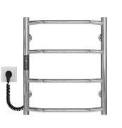 Электрический полотенцесушитель Deffi Трапеция П4 400х500 левое подключение JD03 хром C.TR.50.40.4.E.C.L.1