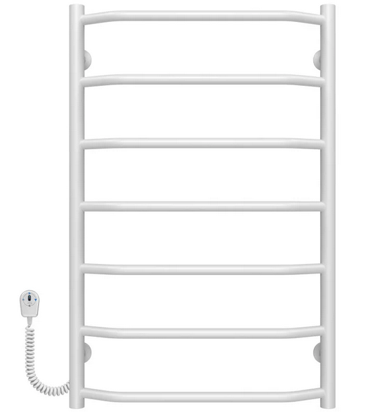 Електрична сушарка для рушників Deffi Трапеція П7 500х800 ліве підключення білий C.TR.80.50.7.E.W.L.5