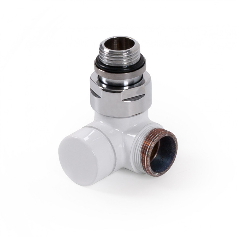 Вентиль Terma трехосевой запорный CYLINDER металл белый левый TGZOBI002