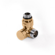 Вентиль Terma трехосевой запорный CYLINDER левый металл золотой TGZOZL003