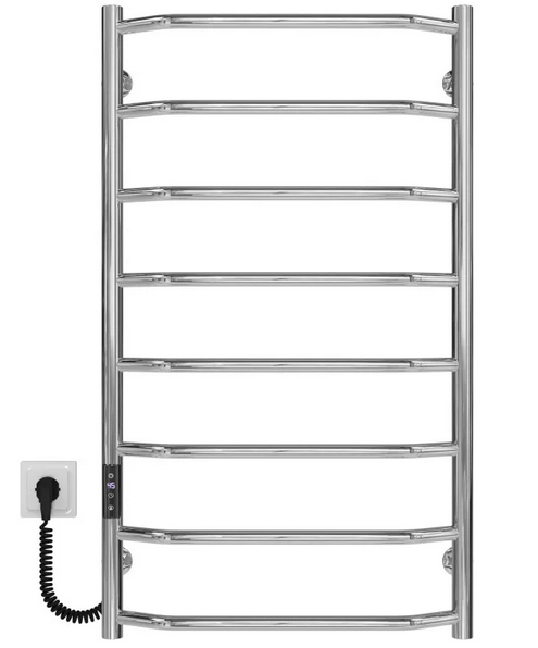 Электрический полотенцесушитель Deffi Трапеция П8 500х900 левое подключение JD03 хром C.TR.90.50.8.E.C.L.1
