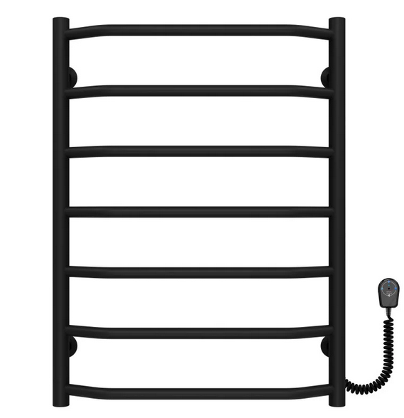 Електрична сушарка для рушників Deffi Трапеція П7 500х700 праве підключення чорний C.TR.70.50.7.E.B.R.5