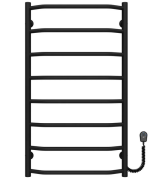 Электрический полотенцесушитель Deffi Трапеция П8 500х900 правое подключение черный C.TR.90.50.8.E.B.R.5