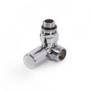 Вентиль Terma трехосевой регулирующий CYLINDER левый металл хром TGZRCR002