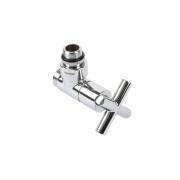 Вентиль Terma регулюючий кутовий MINIMALIST метал хром TGZRCR012