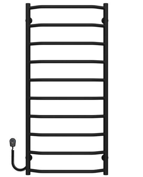 Электрический полотенцесушитель Deffi Трапеция П10 500х1100 левое подключение черный C.TR.110.50.10.E.B.L.5