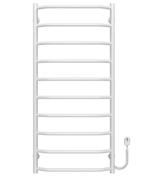 Електрична сушарка для рушників Deffi Трапеція П10 500х1100 правильне підключення білий C.TR.110.50.10.E.W.R.5