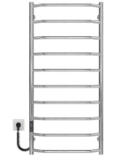 Электрический полотенцесушитель Deffi Трапеция П10 500х1100 левое подключение JD03 хром C.TR.110.50.10.E.C.L.1