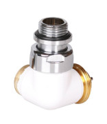 Вентиль Terma Cylinder трехосевой термостатический правый металл белый TGZTBI003