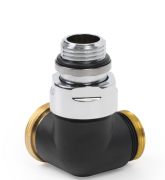 Вентиль Terma Cylinder трехосевой термостатический правый металл черный мат TGZTCM004