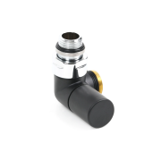 Вентиль Terma трехосевой регулирующий CYLINDER левый металл черный мат TGZRCM002