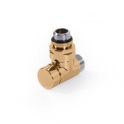 Вентиль Terma запорный угловой CYLINDER металл золотой TGZOZL002