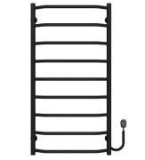 Электрический полотенцесушитель Deffi Трапеция П9 500х1000 правое подключение черный C.TR.100.50.9.E.B.R.5