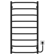 Электрический полотенцесушитель Deffi Трапеция П9 500х1000 правое подключение JD03 черный C.TR.100.50.9.E.B.R.1