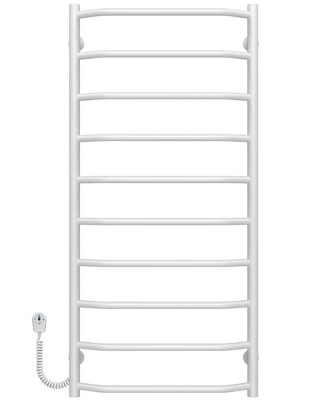 Електричний сушарка для рушників Deffi Трапеція П10 500х1100 ліве підключення білий C.TR.110.50.10.E.W.L.5