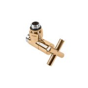 Вентиль Terma регулирующий угловой MINIMALIST металл золотой TGZRZL010