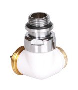 Вентиль Terma Cylinder трехосевой термостатический левый металл белый TGZTBI002