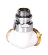 Вентиль Terma Cylinder трехосевой термостатический правый металл белый TGZTBI003