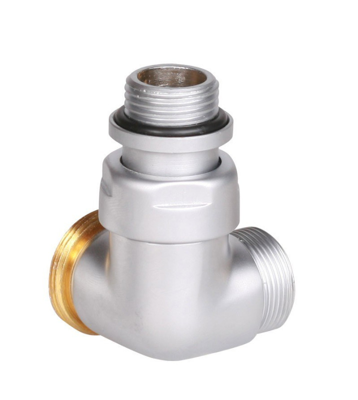 Вентиль Terma Cylinder триосьовий термостатичний лівий метал сатин TGZTST002