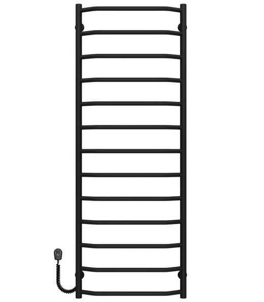 Електричний сушарка для рушників Deffi Трапеція П13 500х1400 ліве підключення чорний C.TR.140.50.13.E.B.L.5