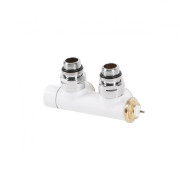 Вентиль Terma Cylinder интегрированный термостатический угловой с трубкой левый металл белый TGZTBI011