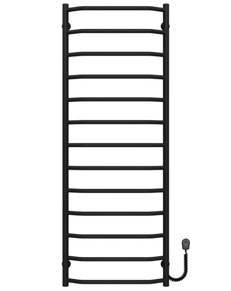 Електрична сушарка для рушників Deffi Трапеція П13 500х1400 праве підключення чорний C.TR.140.50.13.E.B.R.5