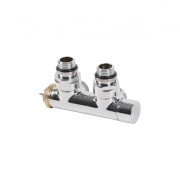 Вентиль Terma Cylinder интегрированный термостатический угловой с трубкой правый металл хром TGZTCR006