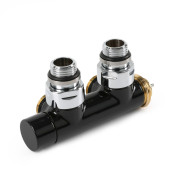 Вентиль Terma Cylinder интегрированный термостатический угловой с трубкой левый металл черный TGZTCZ001